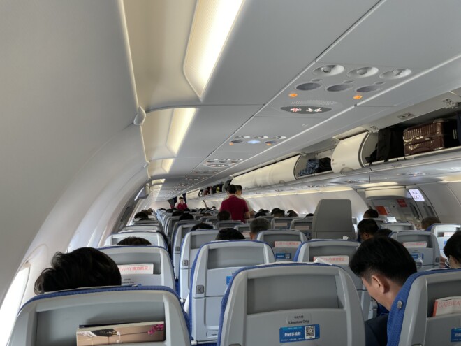 中国南方航空の座席