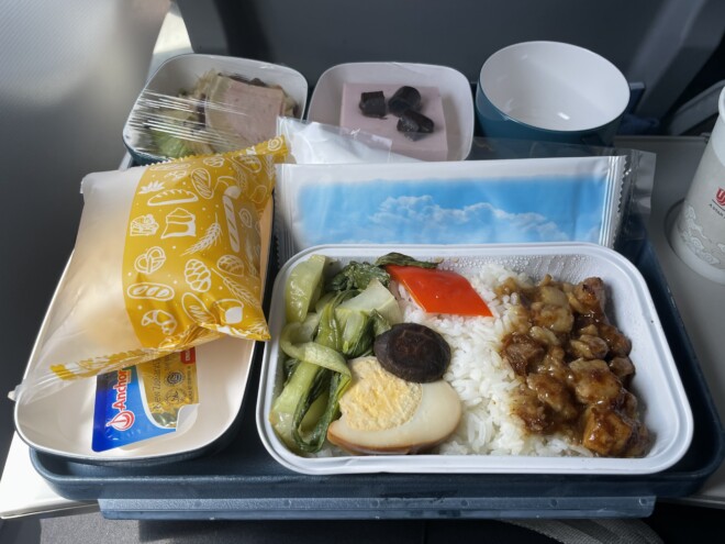 中国国際航空の機内食