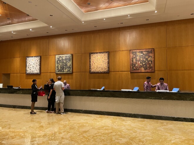 マンダリンオリエンタル クアラルンプールのレセプション