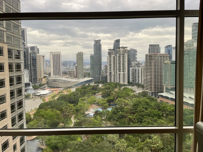 マンダリンオリエンタル クアラルンプールのお部屋からの眺め
