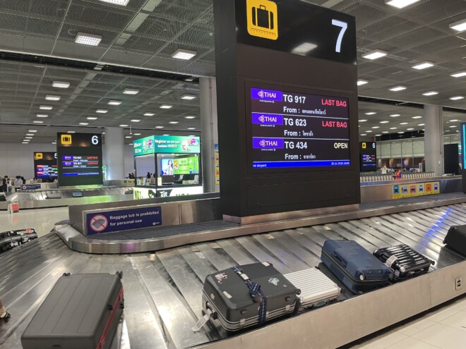 バンコク・スワンナプーム空港へ到着