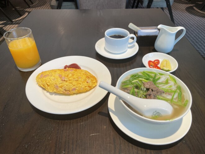 ホテル デュ パルク ハノイの朝食