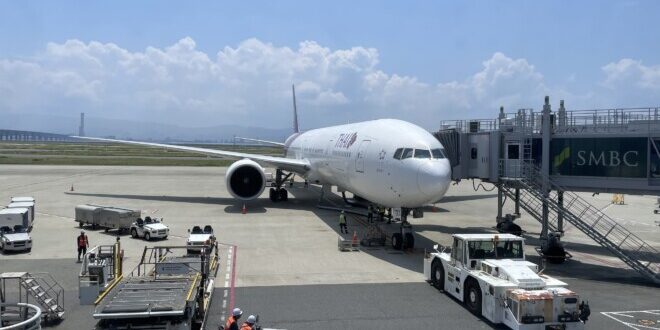 タイ航空 B777-300ER （関空→バンコク TG623）