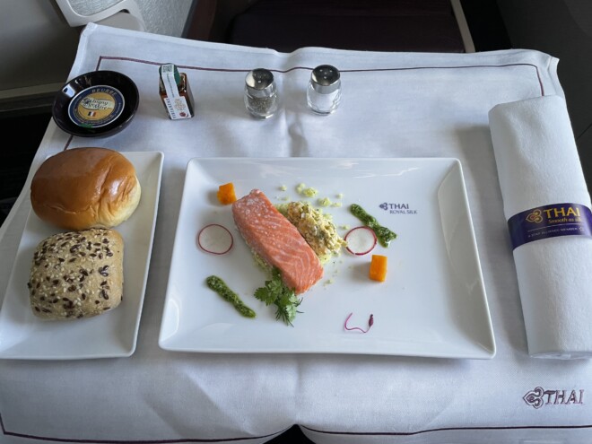 タイ航空ビジネスクラスの機内食