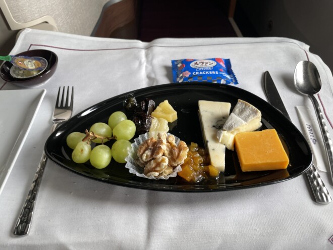 タイ航空ビジネスクラスの機内食