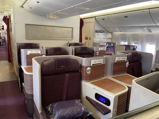 タイ航空 B777-300ER ビジネスクラス