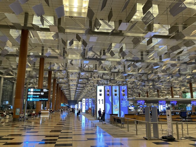 チャンギ空港出発ロビー