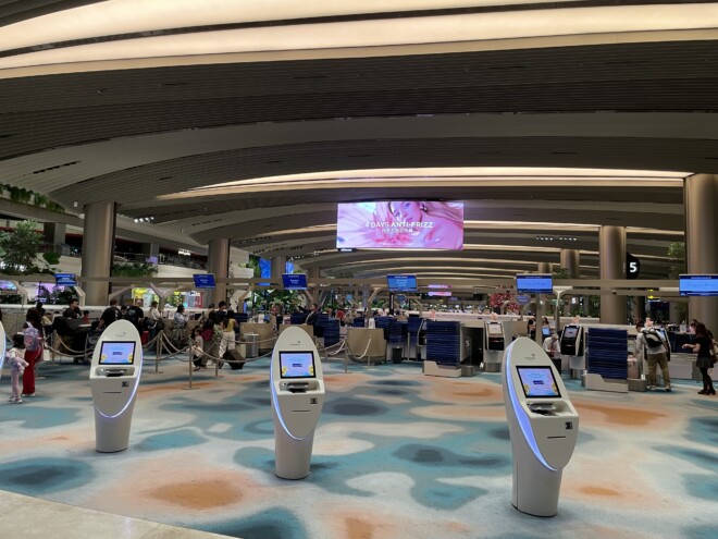 チャンギ空港出発ロビー