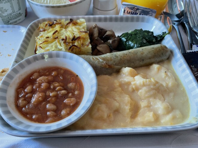 シンガポール航空ビジネスクラスの機内食